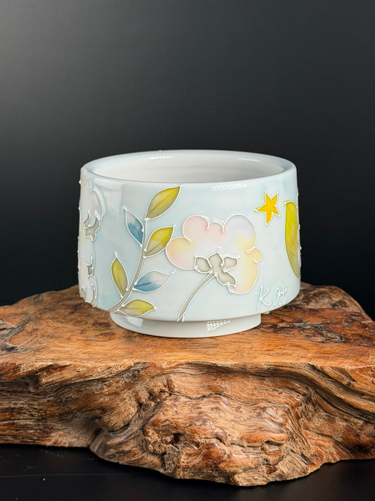 Handmade Seto ware Floral Series - Cotton