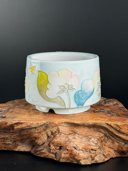 Handmade Seto ware Floral Series - Cotton