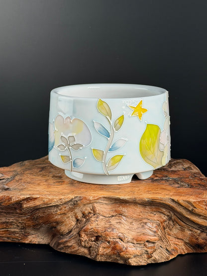 Handmade Seto ware Floral Series - Cotton