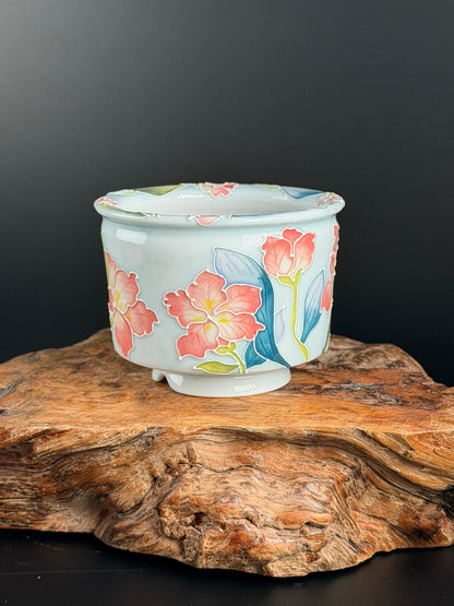 Handmade Seto ware Floral Series A