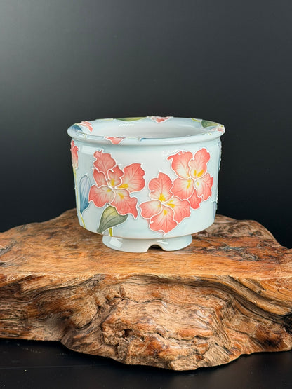 Handmade Seto ware Floral Series A