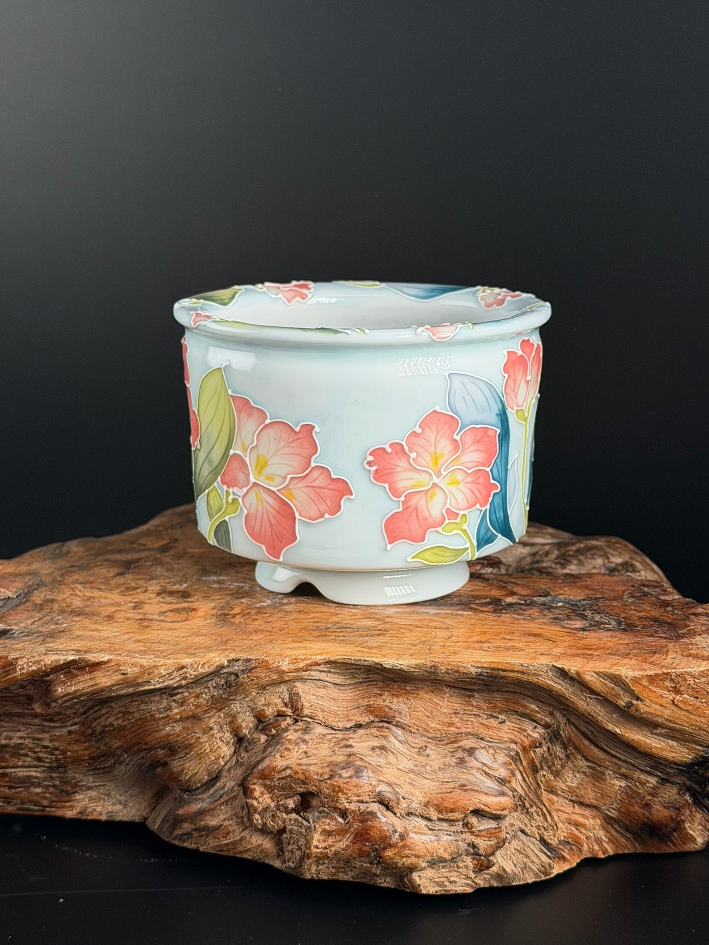 Handmade Seto ware Floral Series A