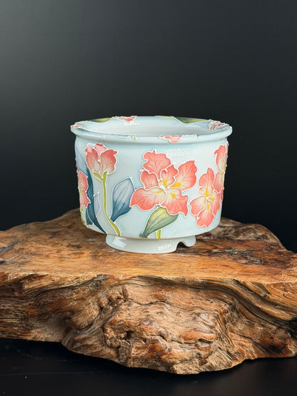 Handmade Seto ware Floral Series A