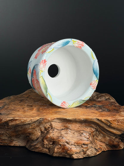 Handmade Seto ware Floral Series A