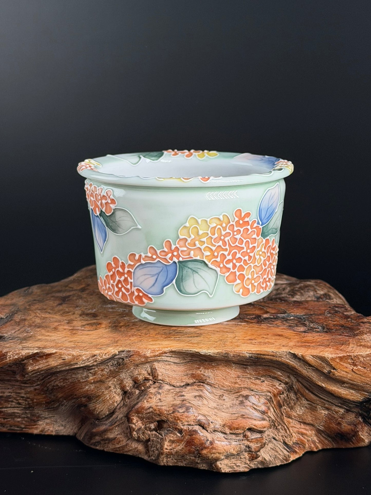 Handmade Seto ware Floral Series - Hydrangea