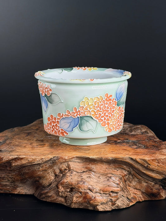 Handmade Seto ware Floral Series - Hydrangea
