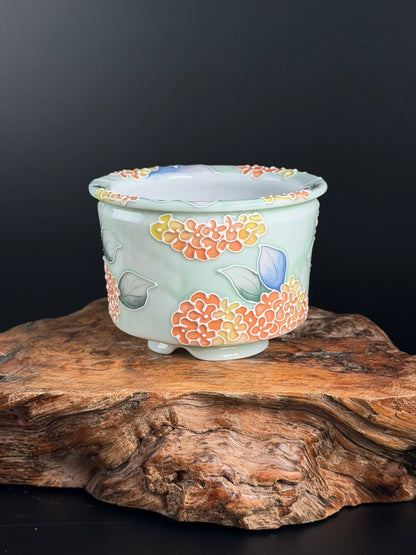 Handmade Seto ware Floral Series - Hydrangea