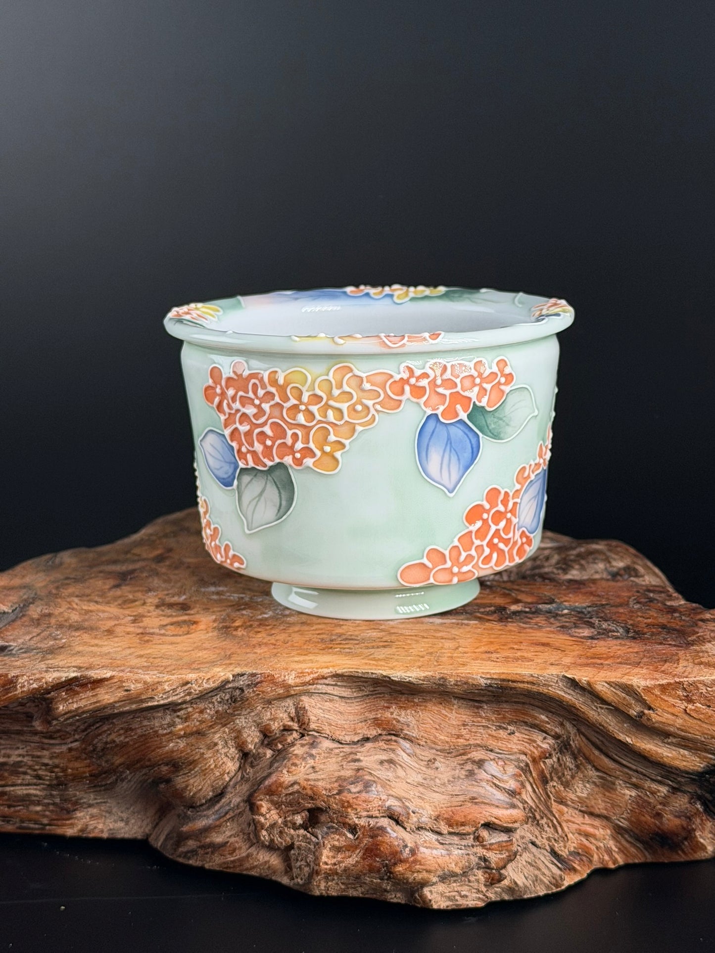 Handmade Seto ware Floral Series - Hydrangea