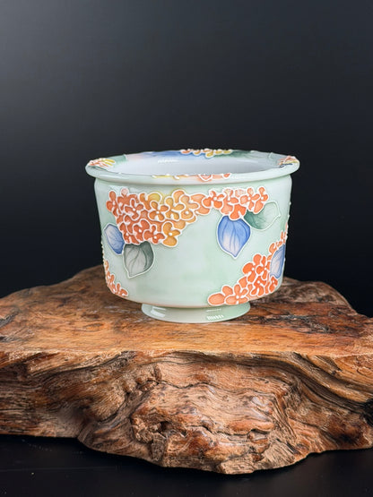 Handmade Seto ware Floral Series - Hydrangea