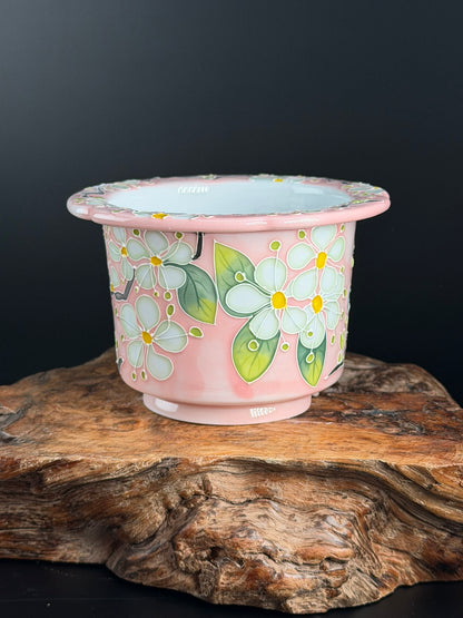 Handmade Seto ware Floral Series B