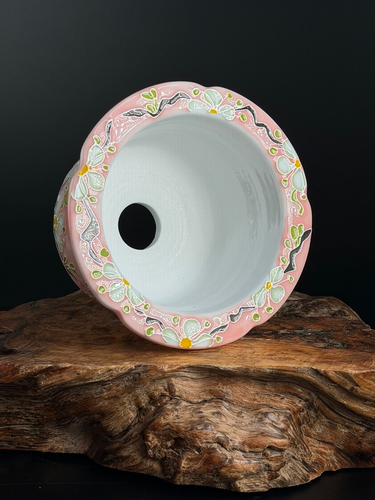 Handmade Seto ware Floral Series B