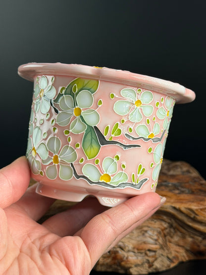 Handmade Seto ware Floral Series B