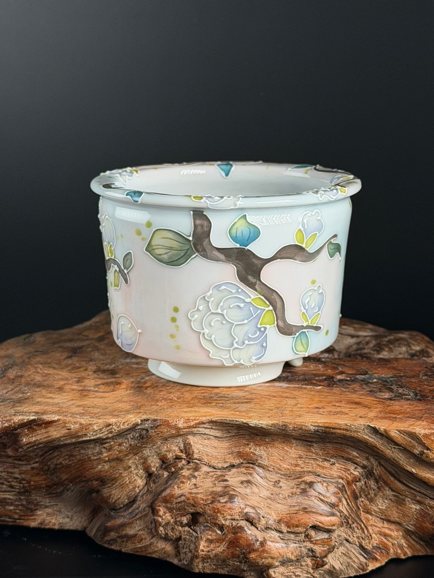 Handmade Seto ware Floral Series D