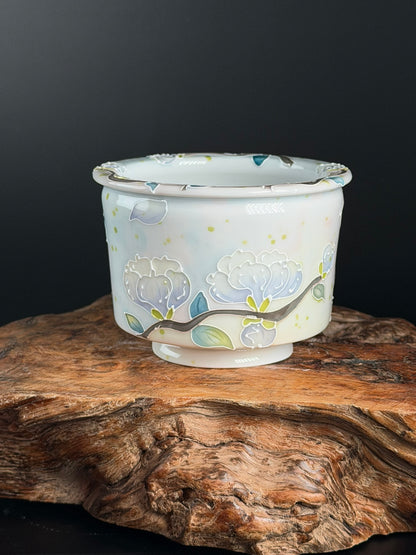 Handmade Seto ware Floral Series D