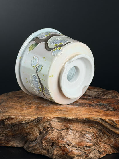 Handmade Seto ware Floral Series D