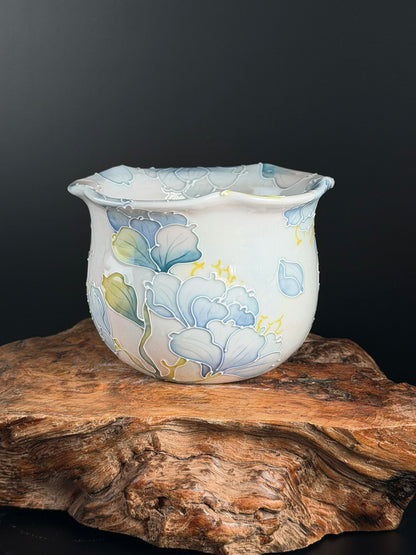 Handmade Seto ware Floral Series E