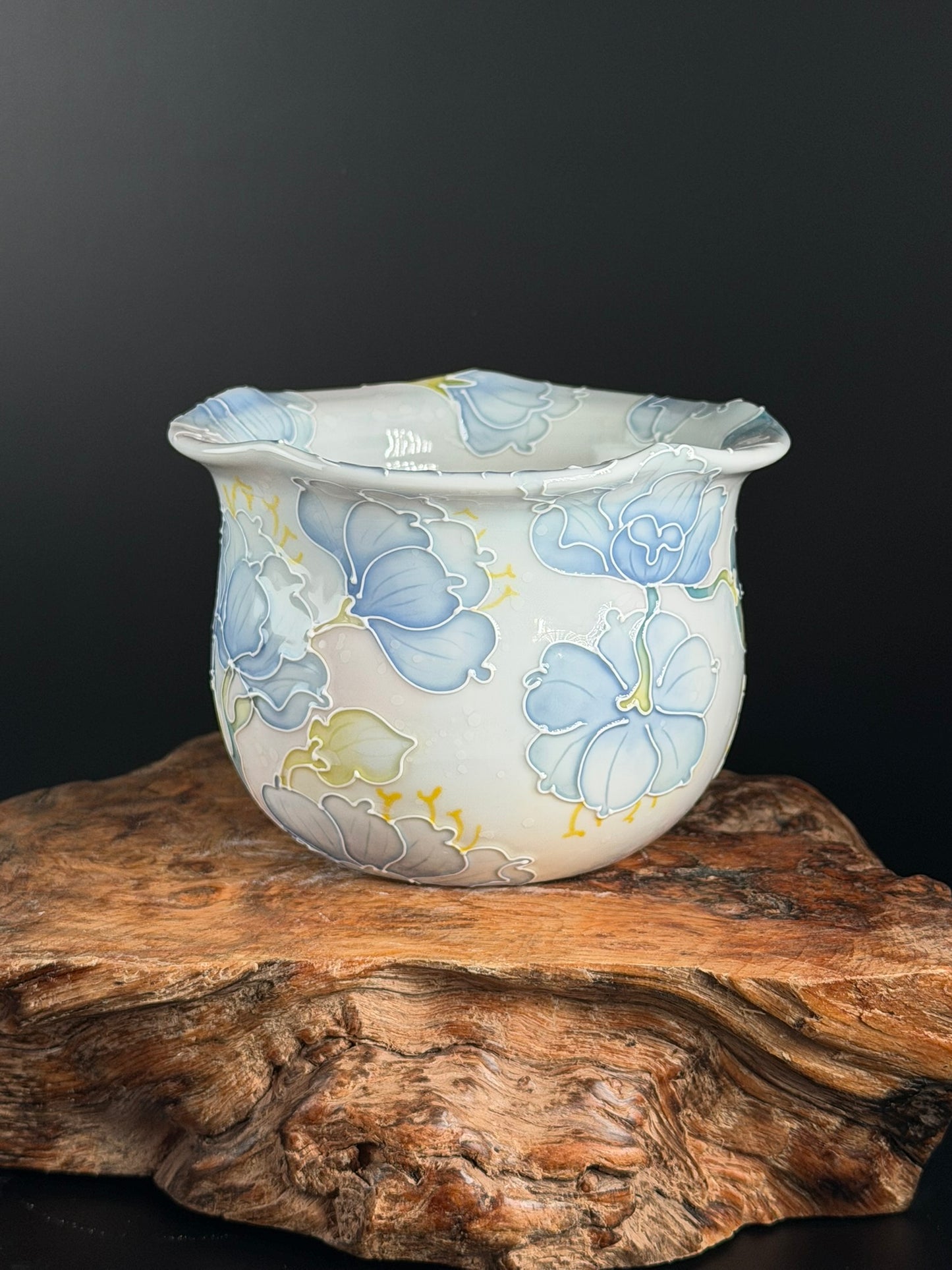 Handmade Seto ware Floral Series E