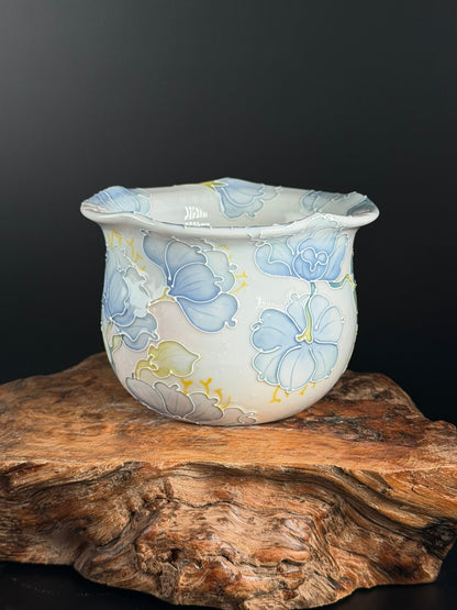 Handmade Seto ware Floral Series E