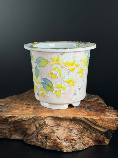 Handmade Seto ware Floral Series C