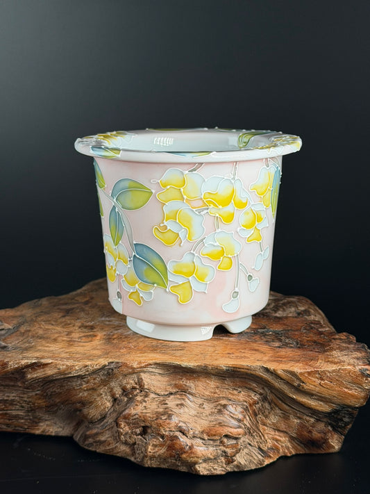 Handmade Seto ware Floral Series C
