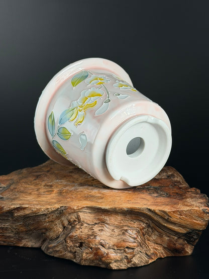Handmade Seto ware Floral Series C