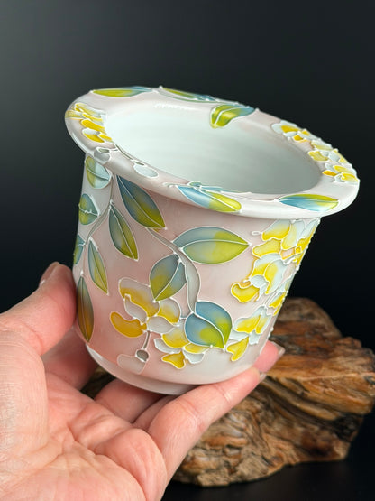 Handmade Seto ware Floral Series C