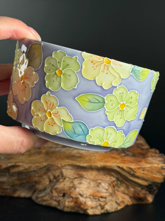 Handmade Seto ware Floral Series G