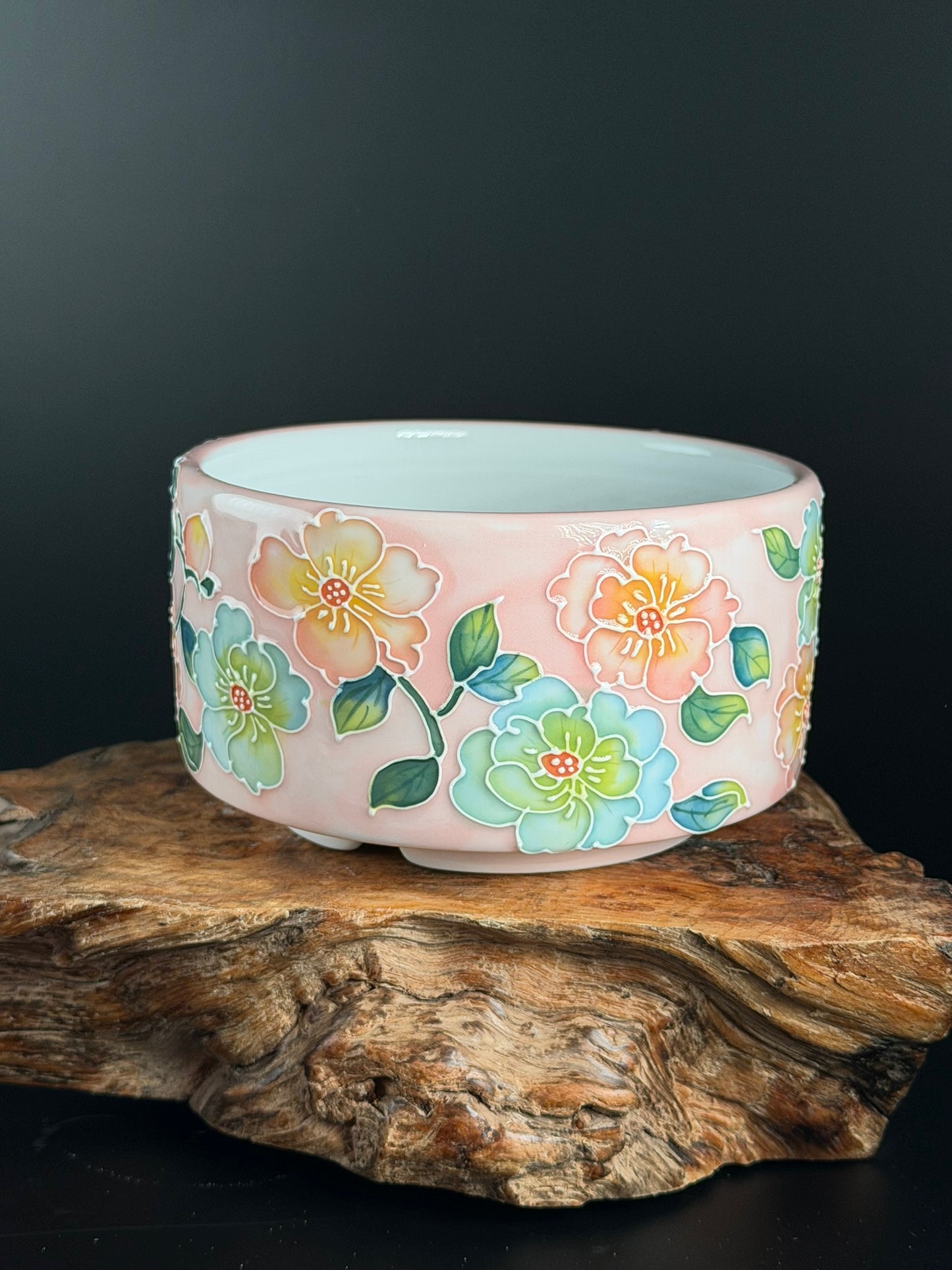 Handmade Seto ware Floral Series F