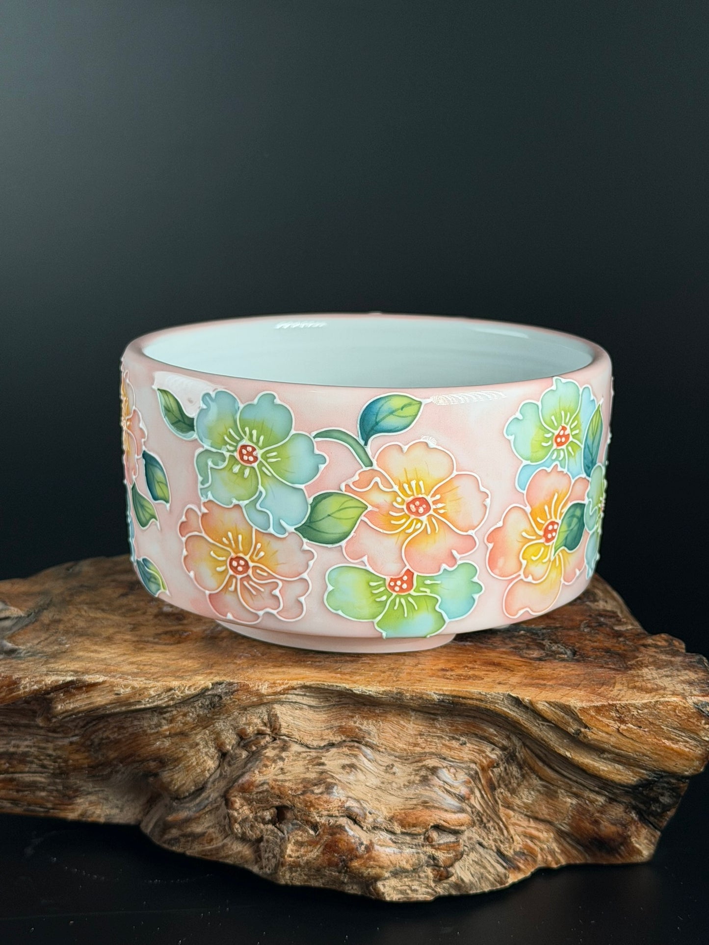 Handmade Seto ware Floral Series F