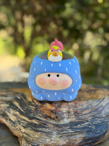 Two faced Piggy pot - Angry birds