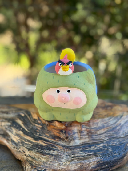 Two faced Piggy pot - Angry birds