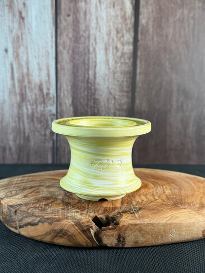 July Glass Art Macha Gold Planter