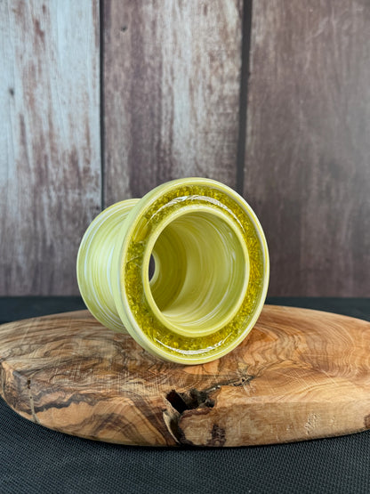 July Glass Art Macha Gold Planter