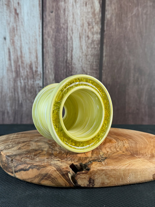 July Glass Art Macha Gold Planter