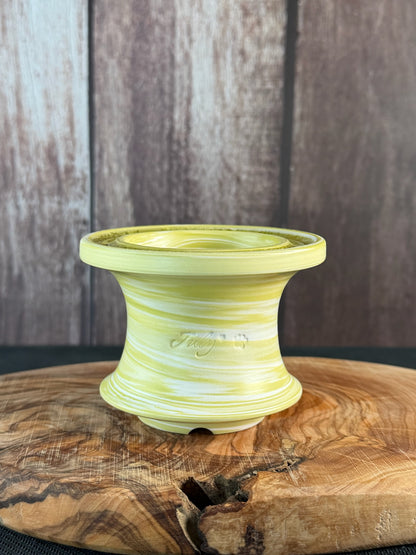 July Glass Art Macha Gold Planter