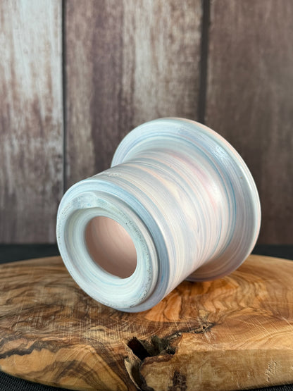 July Glass Art Royal Caribe Blue Planter