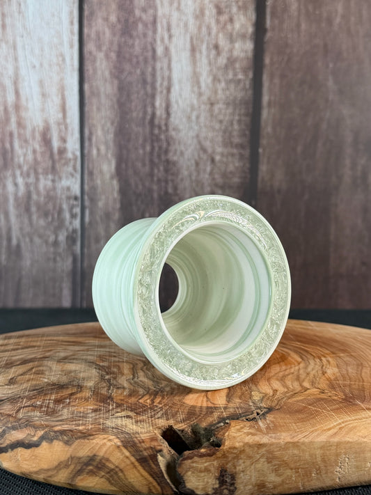 July Glass Art Macha Mint Planter