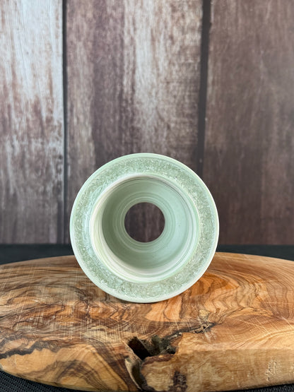 July Glass Art Macha Mint Planter