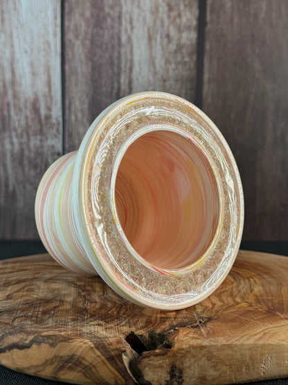 July Glass Art Crunchberry Lemon Planter