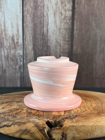 July Glass Art Pink Planter