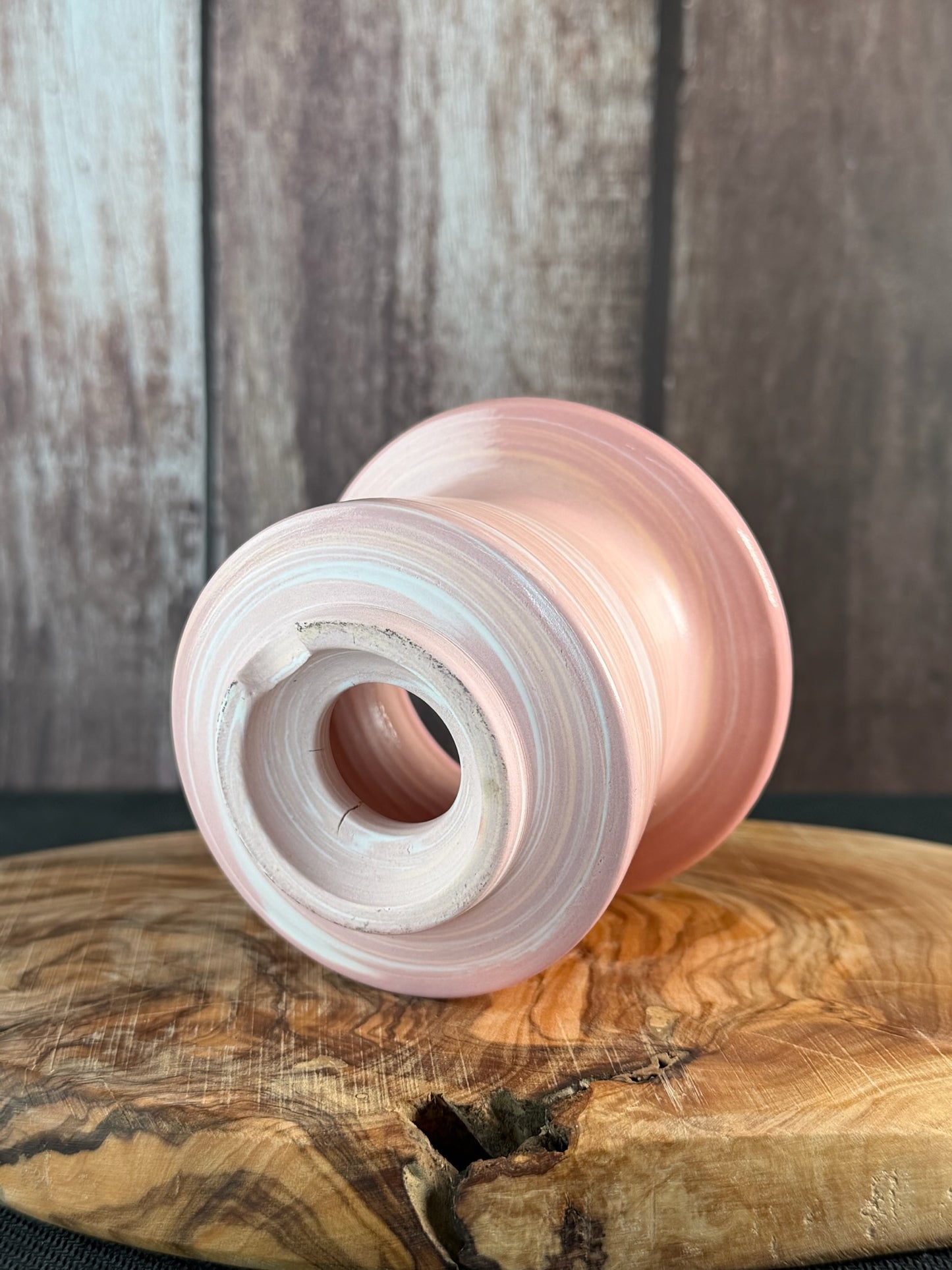 July Glass Art Pink Planter