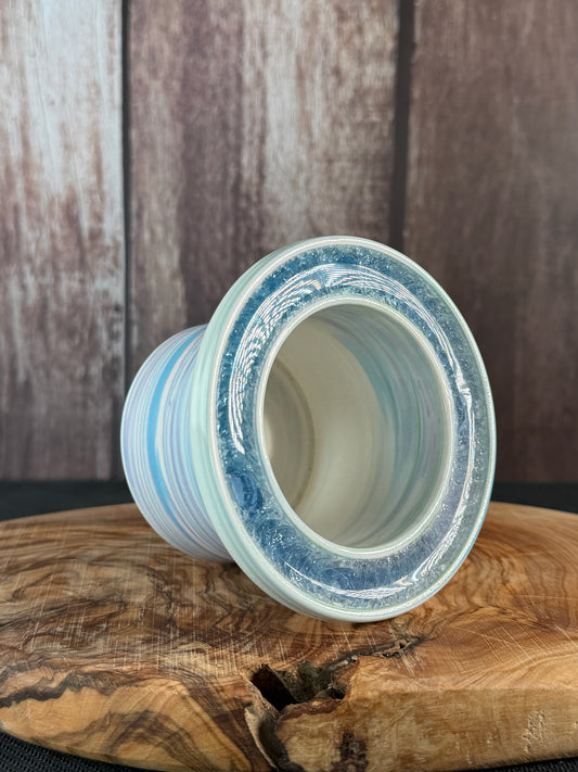 July Glass Art Lavender Blue