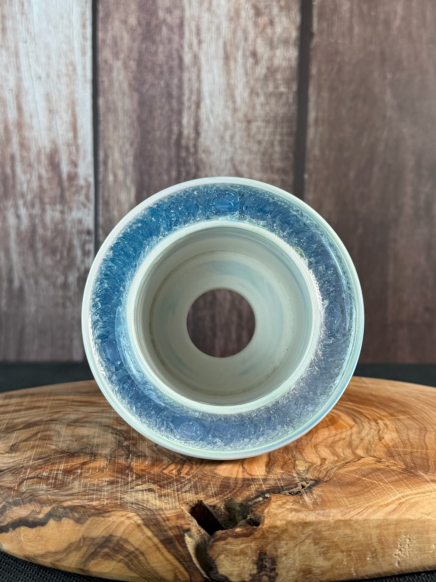 July Glass Art Lavender Blue
