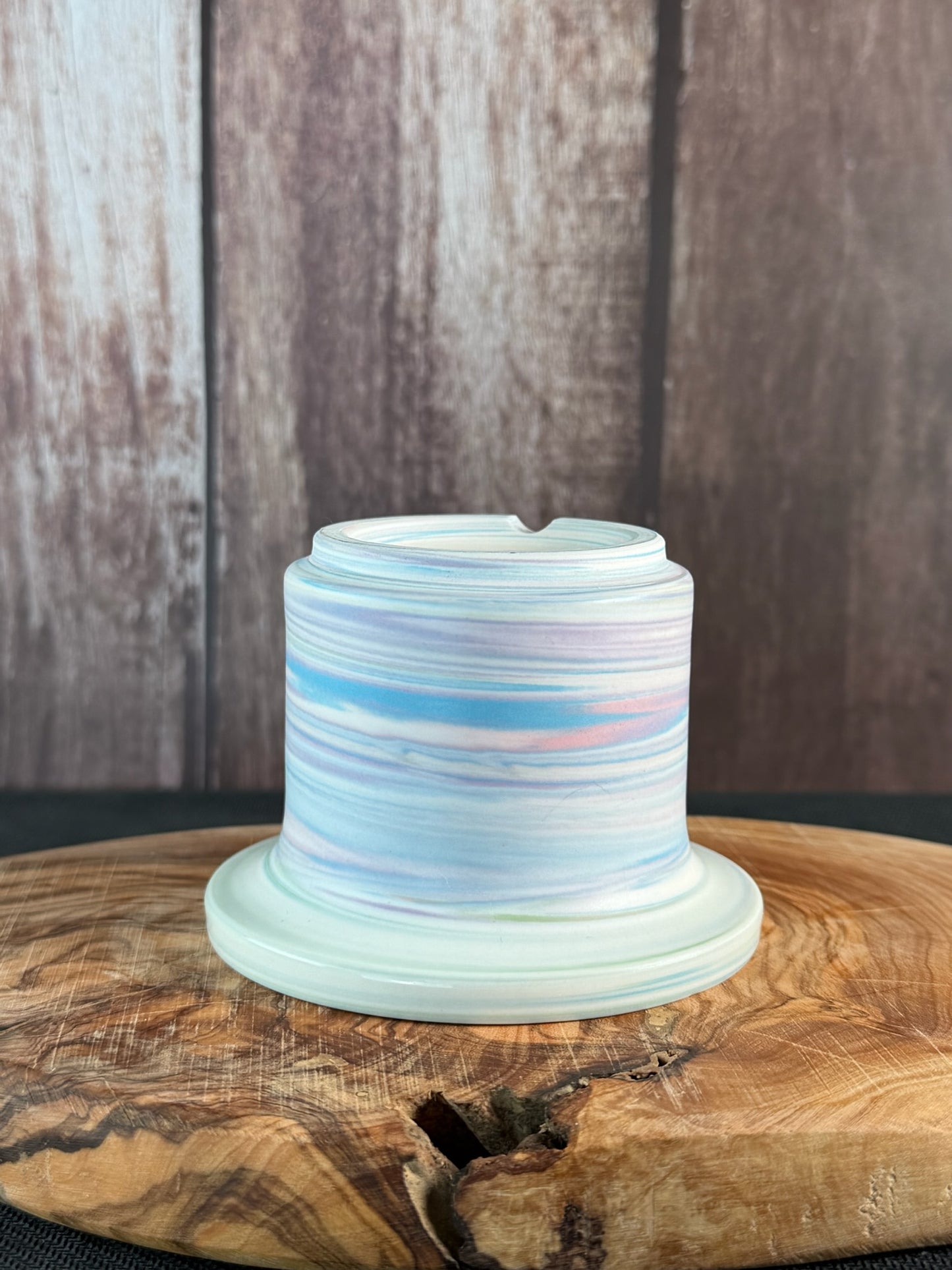 July Glass Art Lavender Blue