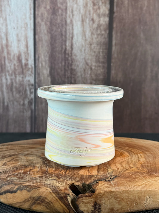 July Glass Art Pastel Rainbow Rare