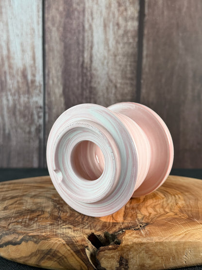 July Glass Art Cherry Blossom Pink Bell Shape