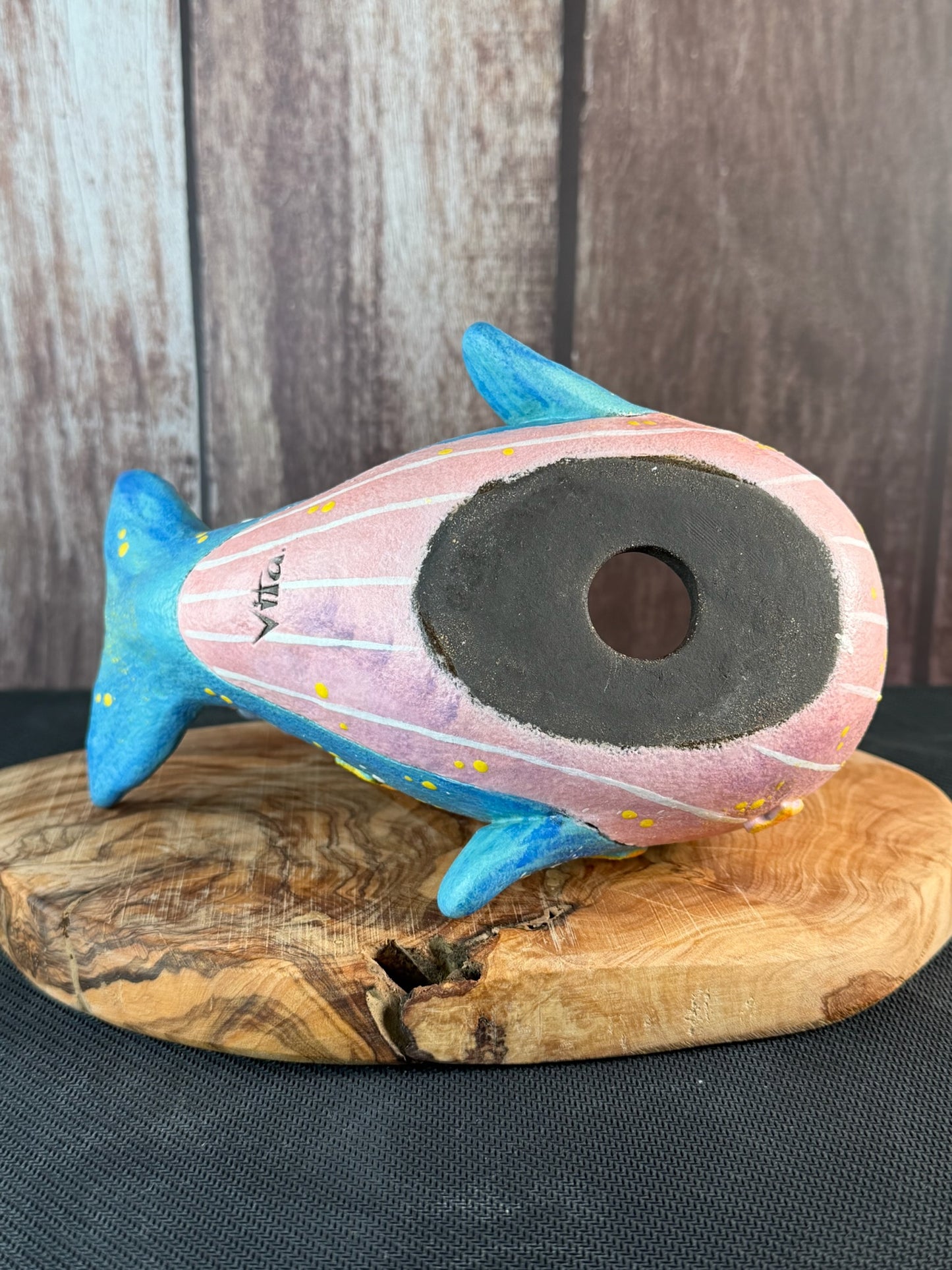 VITA Magical Whale Castle Planter (Blue)