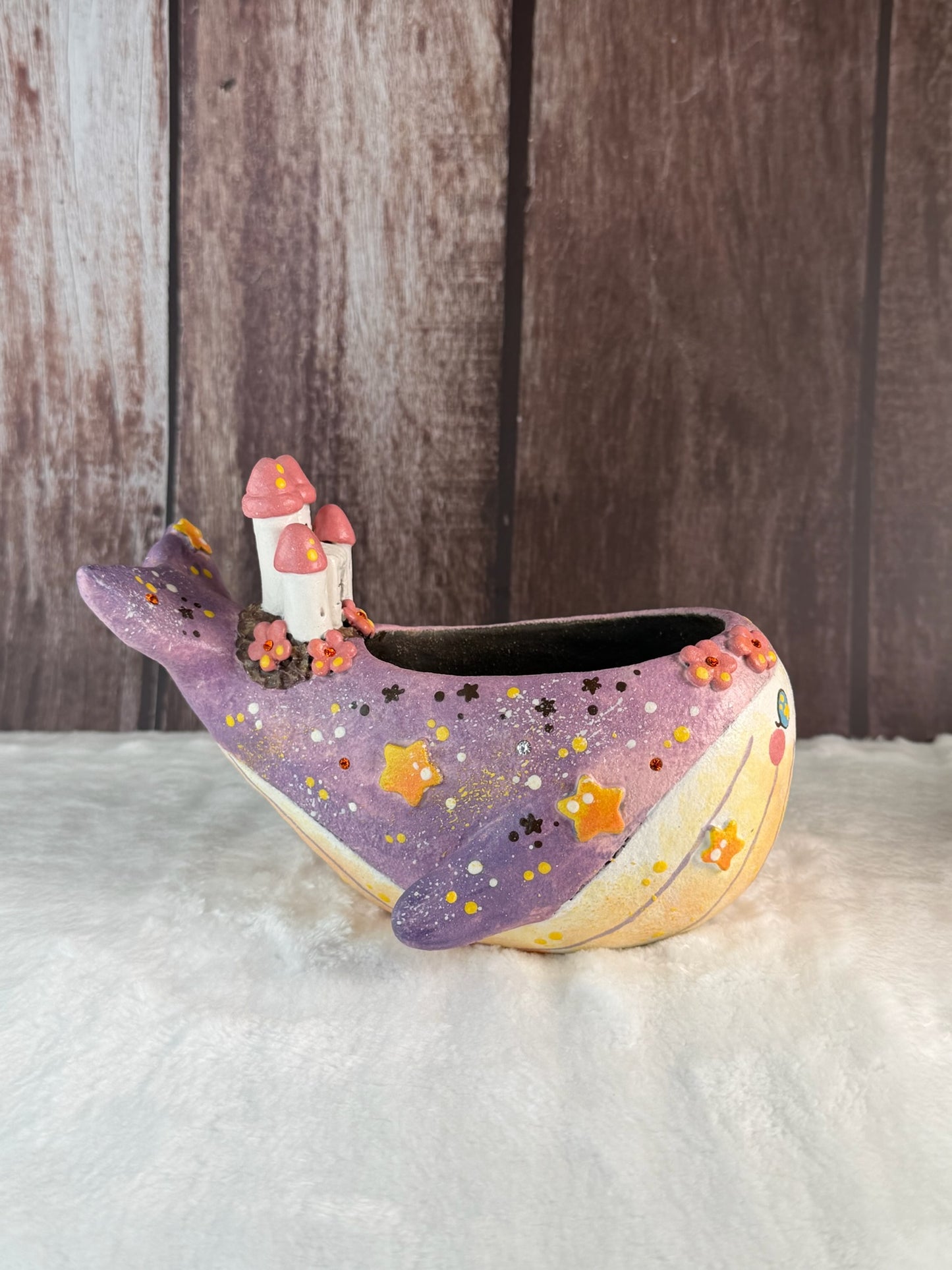VITA Magical Whale Castle Planter (Purple)