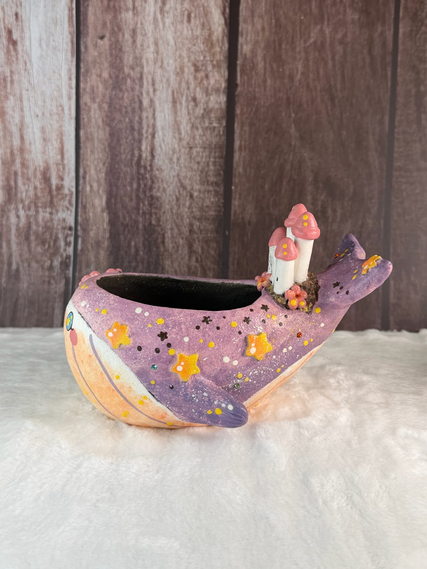 VITA Magical Whale Castle Planter (Purple)