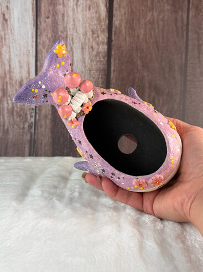 VITA Magical Whale Castle Planter (Purple)